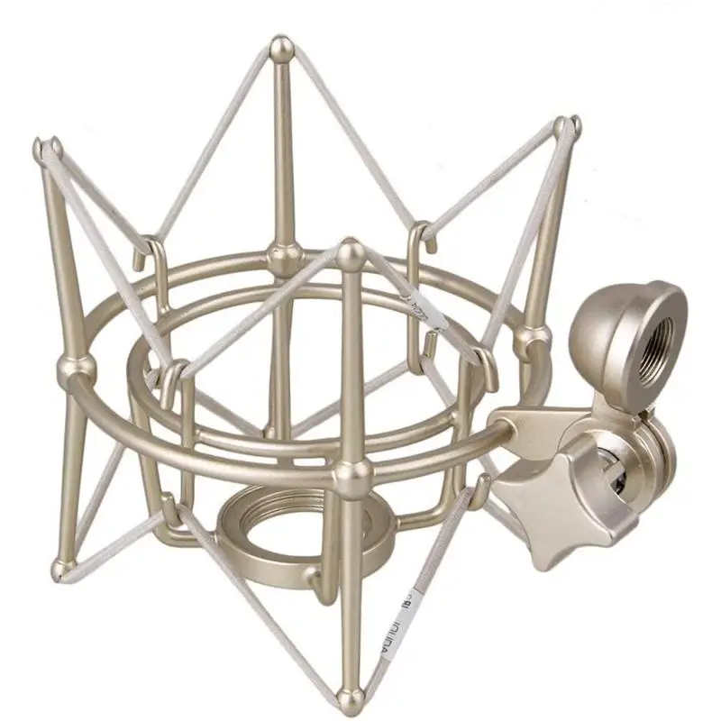 Metal Shock Mount Stand Microphone Spider Suspension Shockproof Mic Holder Clip Bracket