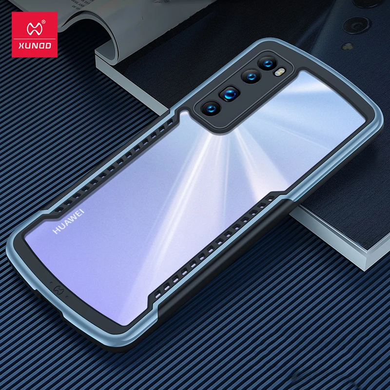 For Huawei P30 Pro CaseXundd Shockproof Airbags Phone Cover Transparent Heat Dissipation Case For Huawei P40 P30 Pro Plus Case