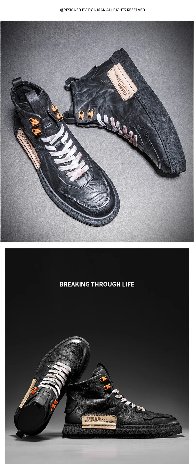 نیم بوت چرم طبیعی joker martin 21 undefined