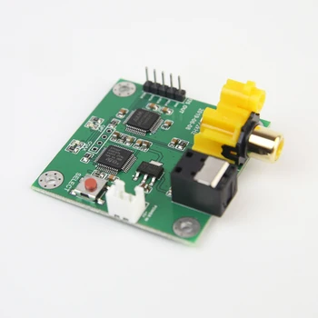 

AK4118AEQ receiver board coaxial fiber to I2S output 24Bit192kHz soft control