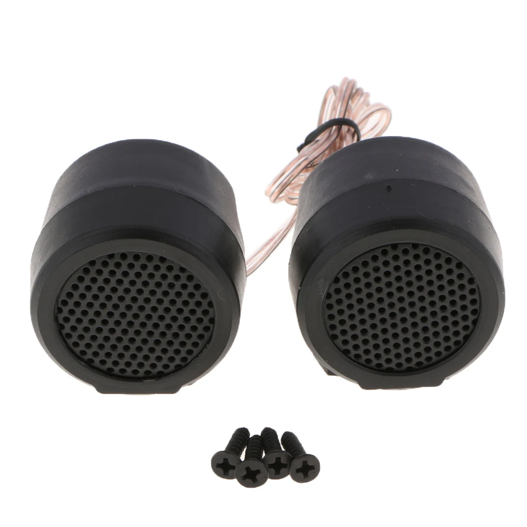 2x Premium Component Speaker System Titanium Dome Car Tweeters