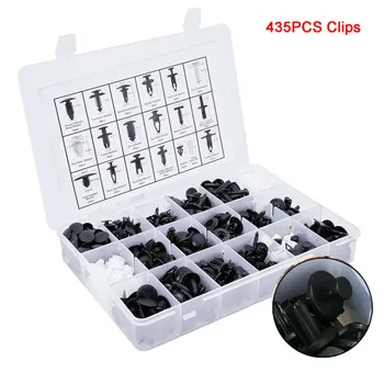 

435Pcs Car Push Pin Plastic Rivets Fender Bumper Door Trim Splash Guard Fasteners Clips For Toyota Honda Chrysler Ford