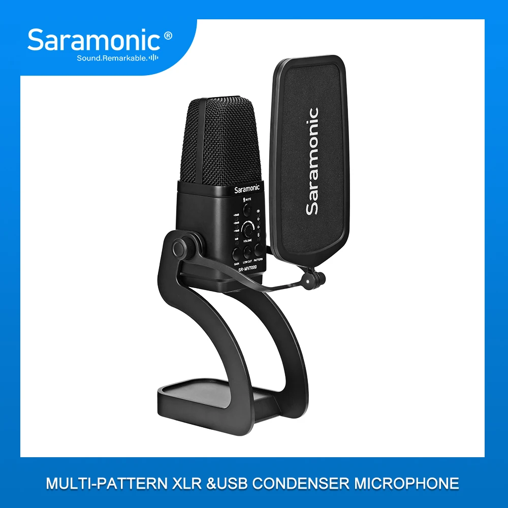 Saramonic Sr Mv7000 Xlr Usb Condenser Microphone For Computers Most Usb C Devices Xlr Preamps And Audio Mixers Microphones Aliexpress