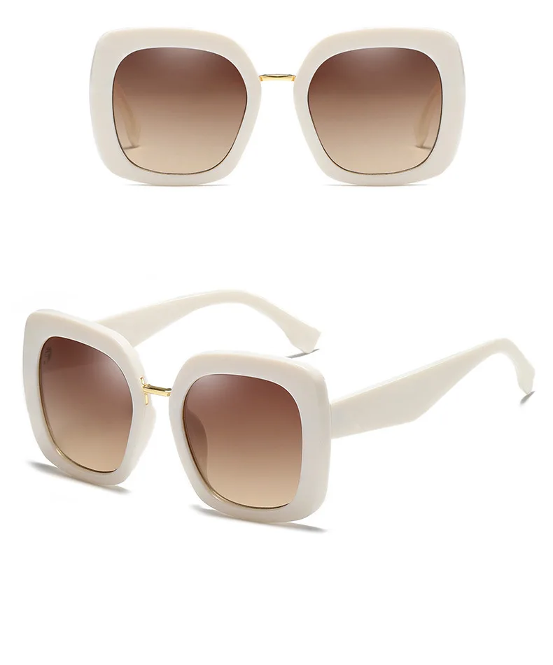 Винтажные квадратные женские солнцезащитные очки, роскошные брендовые леопардовые очки, женские дизайнерские градиентные солнцезащитные очки «кошачий глаз», женские очки UV400