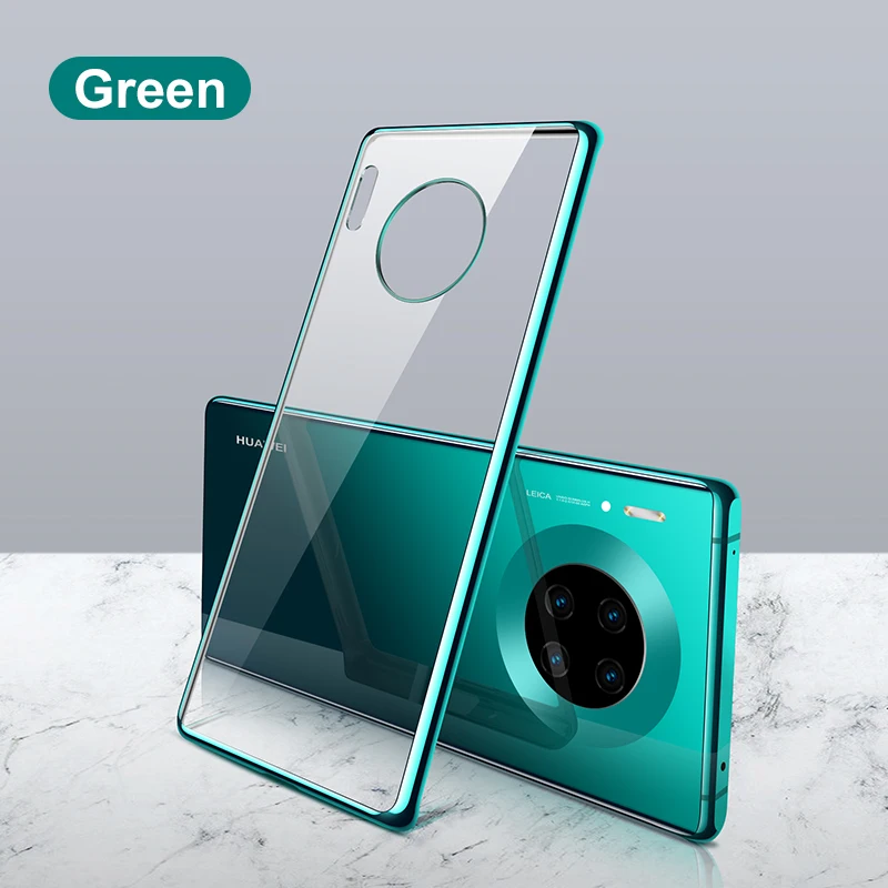 Joyroom, прозрачный чехол для huawei mate 30 Pro, чехол, роскошный мягкий ТПУ противоударный чехол, бампер для huawei mate 30, Fundas Capa - Цвет: Green