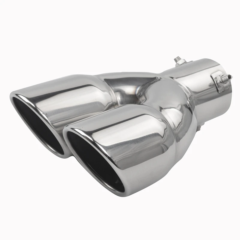 

Automobile Universal 63Mm One Minute Two Exhaust Pipe Tail Throat