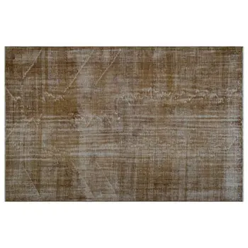 

Handmade Brown Vintage Overdyed Turkish Area Rug 183x272 Cm-6'0''X8'11''