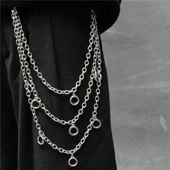 

Y Demo Harajuku Punk Unisex Key Chain Circles Silver Pants Accessory