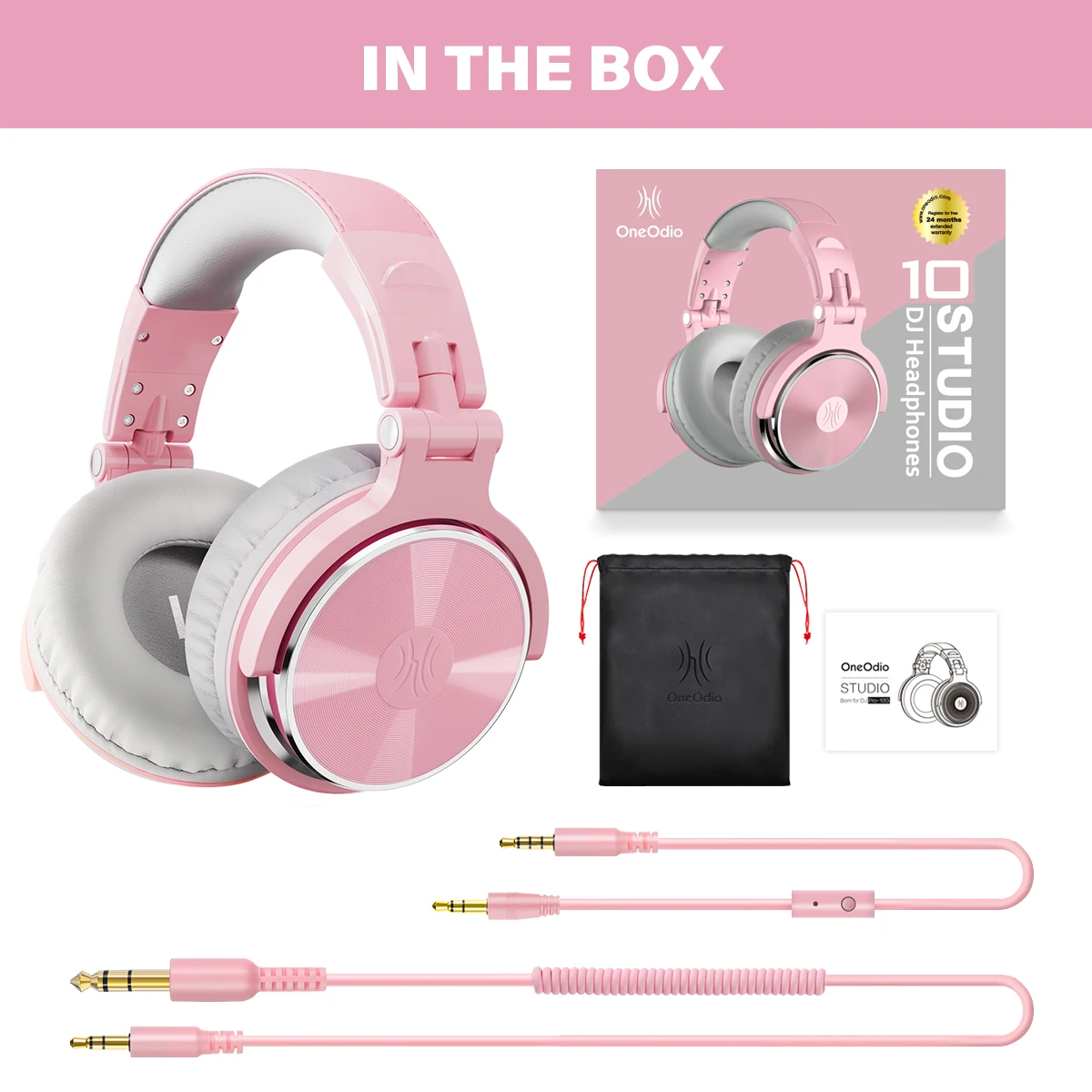 Oneodio Pro10/30/50 Wired Headphones Professional Studio DJ Headphone with Microphone Over Ear Monitor Recording Stereo Headsets