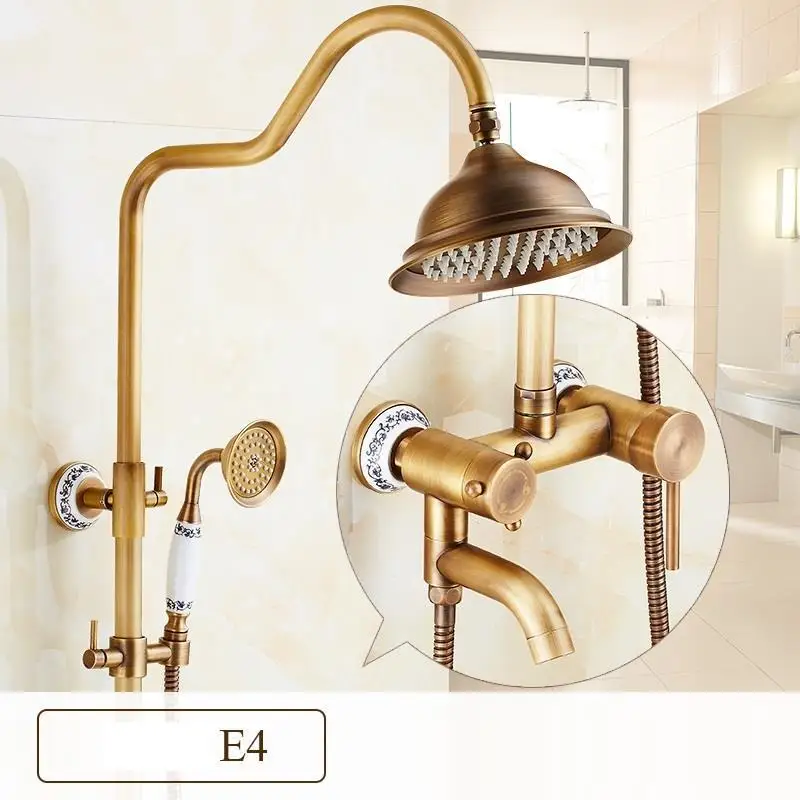 Bain Colonne Douche Doucheset Conjunto Regadera De timna Prysznic ванная комната Eletrico Ducha Chuveiro Do Banheiro душевой набор - Color: Version J