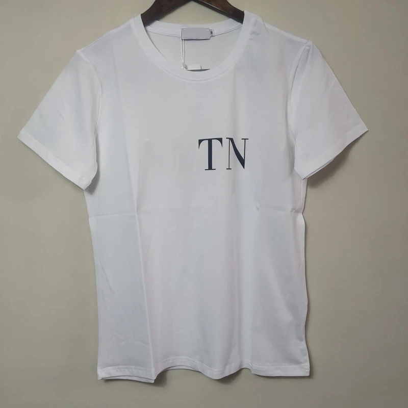 Хлопковые летние футболки женская одежда футболка с буквенным принтом женская футболка с коротким рукавом женская футболка большого размера Топ 501 - Цвет: VT T-shirt white