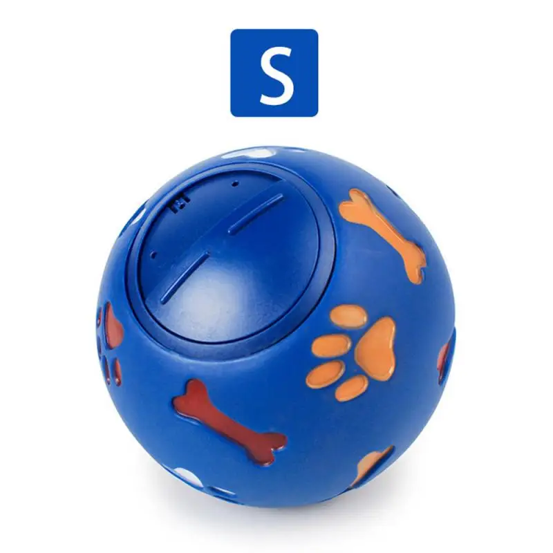 Собака игрушка, резиновый мяч жевать диспенсер утечки Еда покрывается катышками Интерактивная для домашних животных для зубов прорезывание зубов обучающая игрушка синий и красный цвета 7,5 см/2,95''