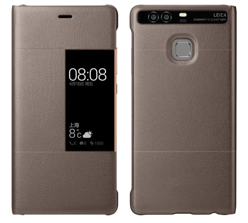华为P9 PLUS 新款 侧窗皮套 (3)