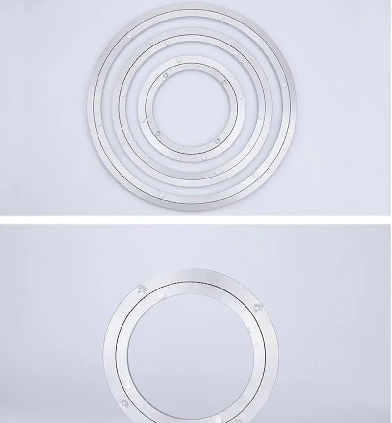 Thicken Lazy Susan Serving Ring Rotating Plate Steel Ball Bearing Round Swivel Turntable Plate Table Swivel Plate (3)