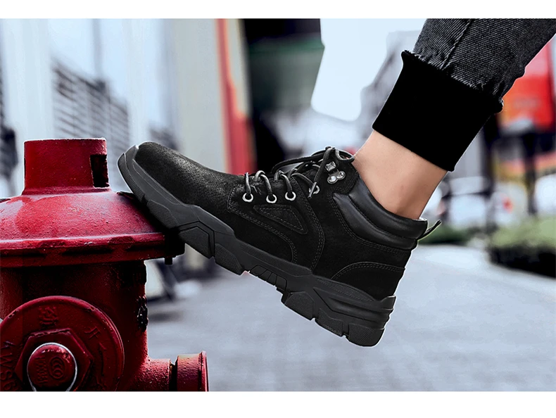 MIXIDELAI/новые модные кожаные мужские ботинки Удобная мужская обувь ботильоны короткие плюшевые зимние теплые мужские зимние ботинки размер 39-48