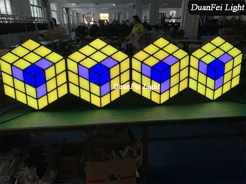 3D Magic cube wall light-8