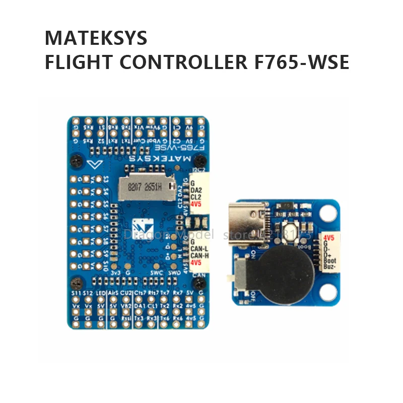 Matek Systems F765-WSE STM32F765VIH6 Flight Controller Built-in OSD 3-8S for RC FPV Airplane Fixed-Wing Drones instead F765-wing