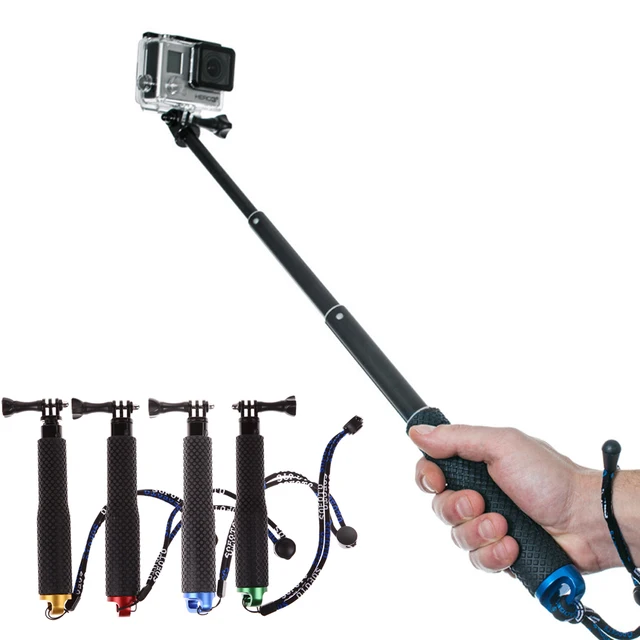 Extendable for Go Pro Stick Handheld Palo for Gopro Selfie Sticks Monopod for GoPro HERO 5 4 6 7 3+ 3 2 1 SJ4000 for Xiaomi Yi 1