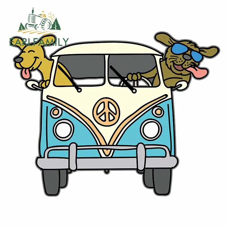 EARLFAMILY 13 см x 10 3 для хиппи грузовика красивые автомобильные наклейки Comical Decal Campervan