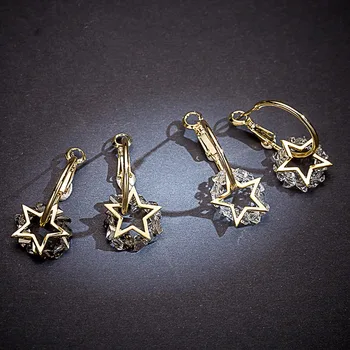 

TS-ED002 High Quality 925 Sterling Silver Fine Jewelry Spain Version Bear Jewelry Women's Earrings Wholesale Price Free Shipping