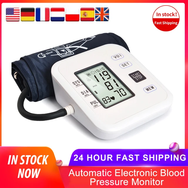 ELERA Blood Pressure Monitor Fast Shipping Backlight 22-48cm Large Arm Big  Cuff LCD Automatic Type C Connection - AliExpress