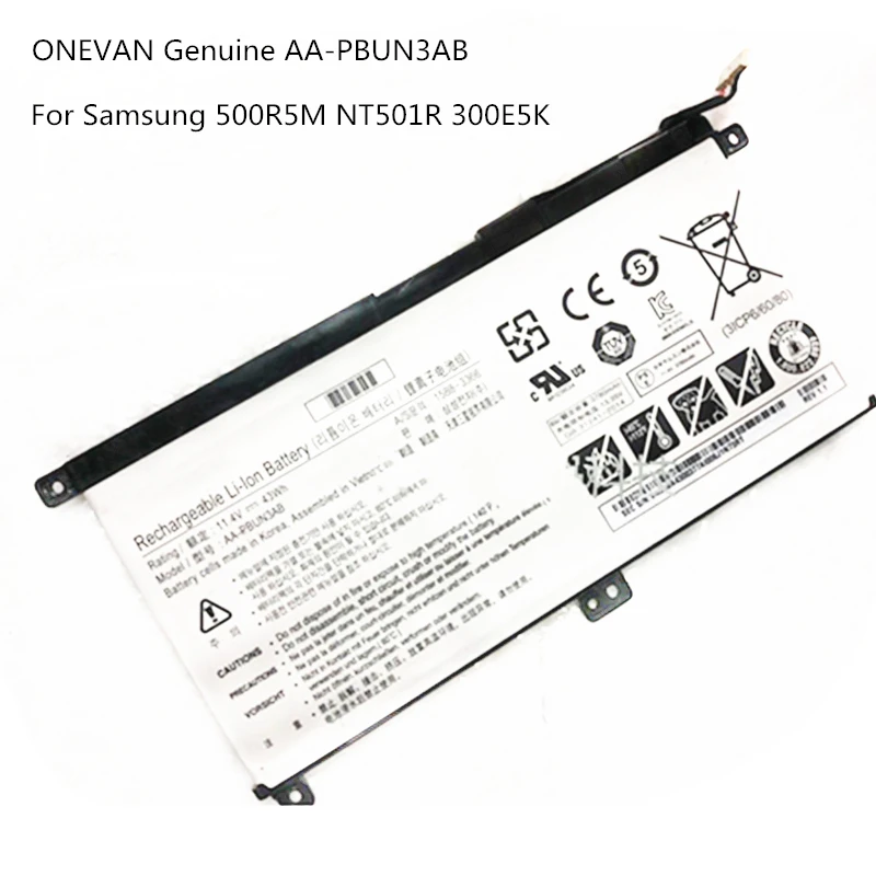 Onevan Original para Notebook Samsung Np740u3l-l02us Np740u3l Np740u3m-k01us Np800g5m 800g5m Np740u5m Aa-pbun3ab Aa-pbun3qb