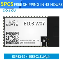 

5pcs ESP32-S2 WIFI Mesh Ad Hoc Network Module Support AT Command IPEX/PCB Antenna 1000 Mesh Nodes WIFI Wireless Module E103-W07