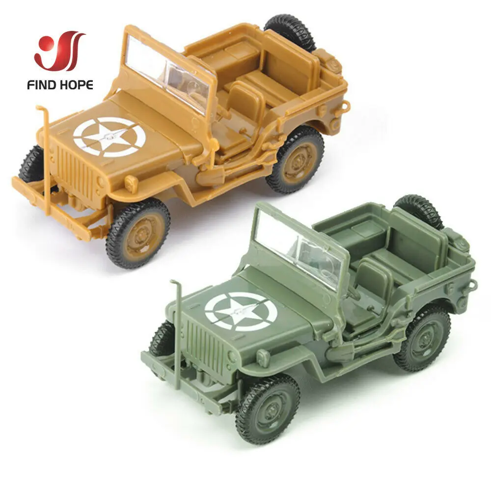 1/48 ウィリスジープ　ミニカー 1/48 US Willys Jeep Assemble Model WW2 GP Military Vehicle
