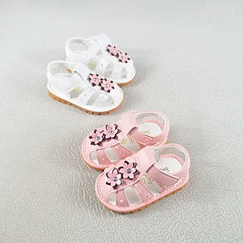 

2019 Summer Fashion Infant Newborn baby Girls Sandals Infant Princess Flower Sneakers Non-slip Soft Sole New born Girl shoes