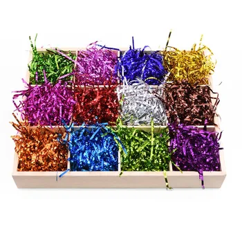 

50g DIY Gift Box Filling Foil Paper Shining Shredded Paper Confetti Wedding Box Decoration Party Favors Package Supplies Crafts