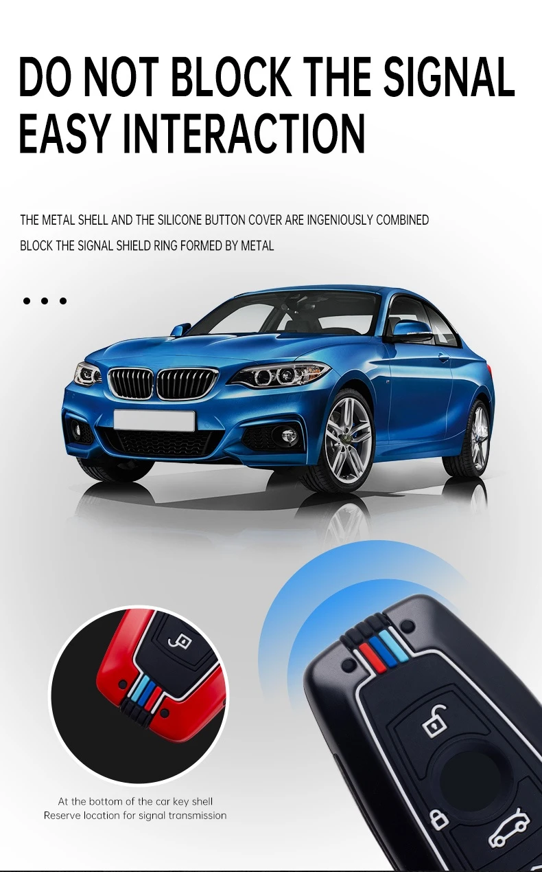 Portachiavi in lega per auto portachiavi per Bmw F20 F30 G20 F34 f31 F10 G30 F11 X3 F25 X4 I3 M3 M4 1 3 5 accessori serie Car-Styling - Hce10b7bcc9a94644920980098b1a2d0ak