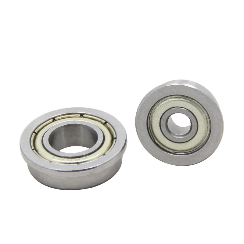 20/10pcs Flange Ball Bearings F608ZZ F624ZZ F623ZZ F604ZZ F625ZZ F684ZZ F688ZZ Deep Groove Pulley Wheel Aluminium For 3D Printer