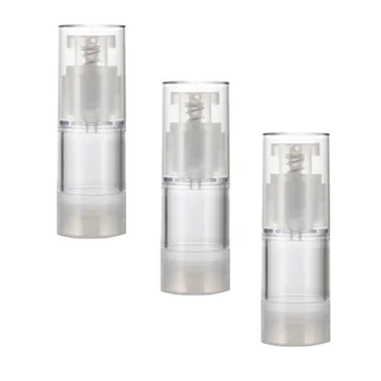 

3pcs Useful Emulsion Bottles Transparent Sub Packaging Bottles Lotion Containers Empty Storage Bottle for Outdoor Travel (15ml)