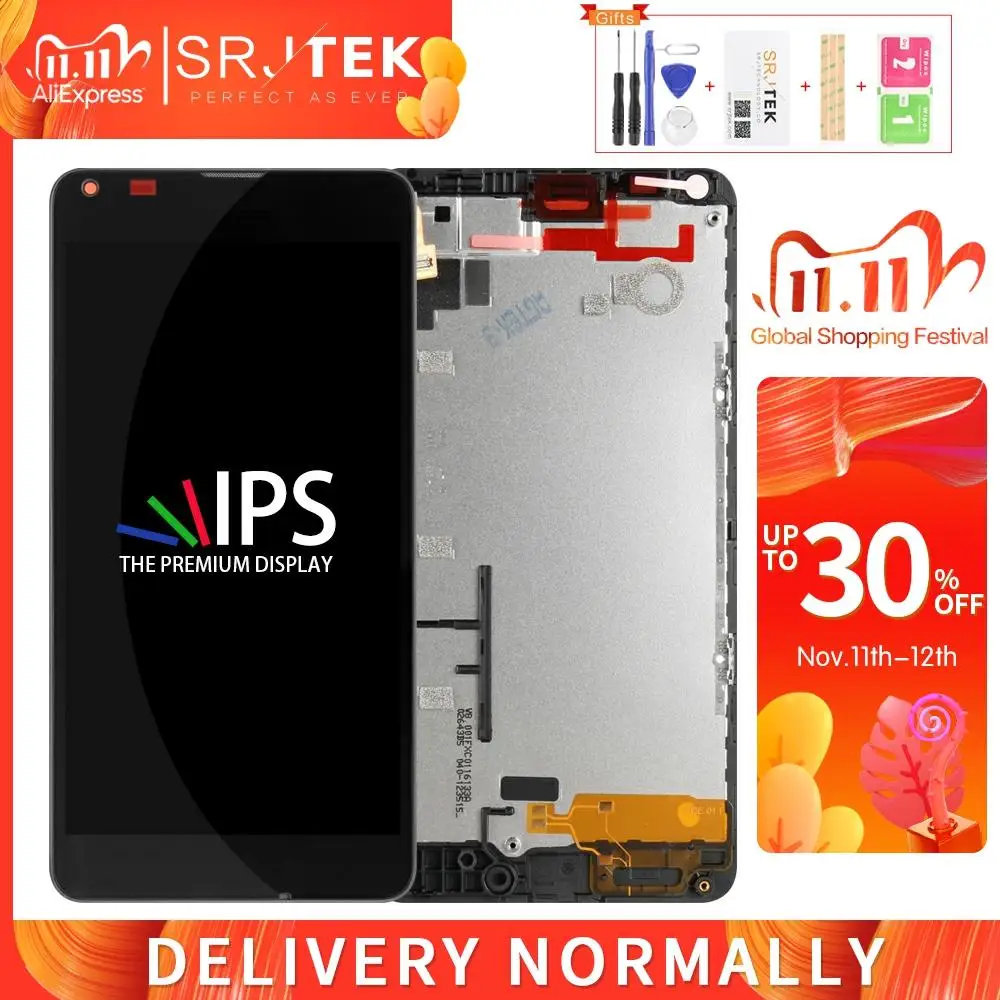 Srjtek новый для Microsoft Nokia Lumia 640 Полный ЖК-дисплей + сенсорный экран с дигитайзером в