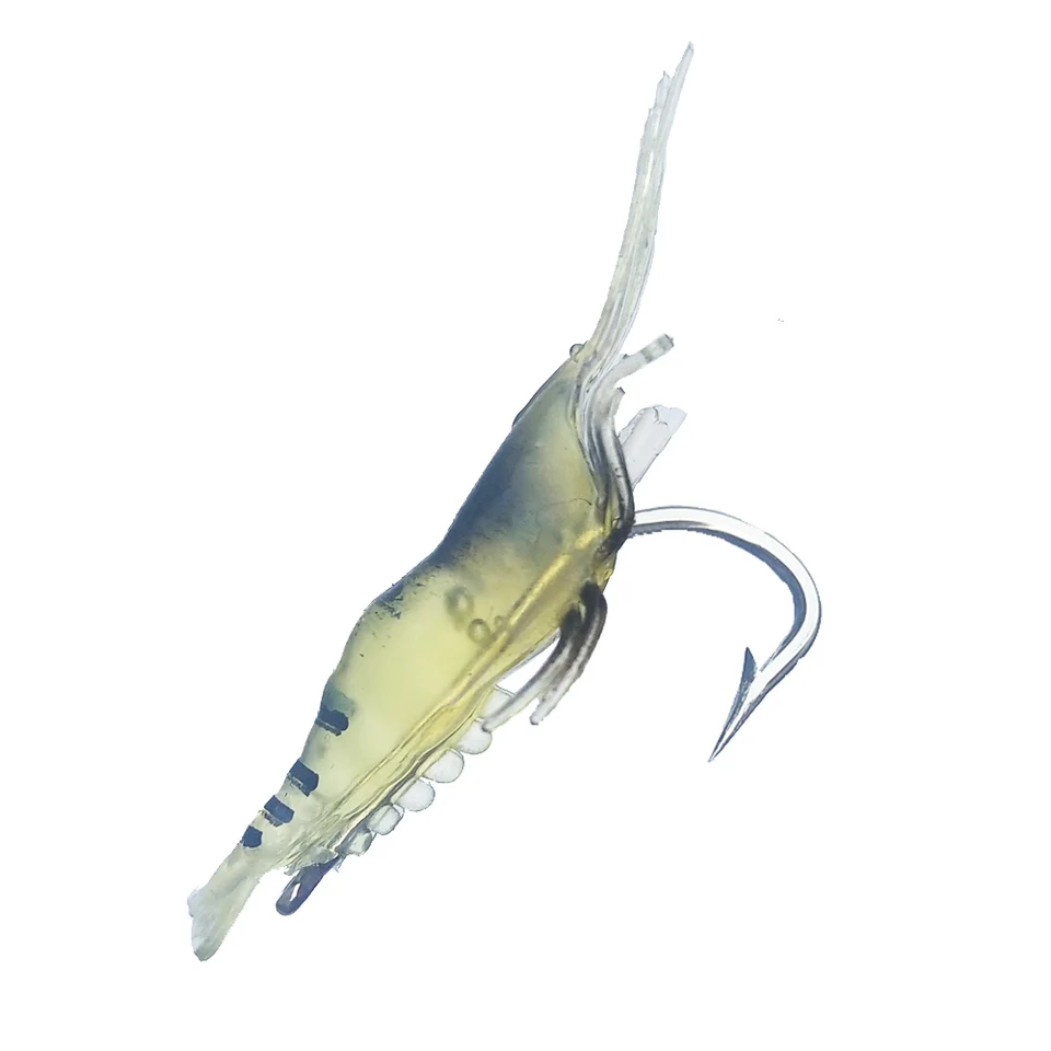 20pcs / Lot de Leurres de Pêche Appâts Souples Crevettes