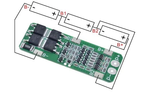 3S 20A литий-ионный аккумулятор 18650 зарядное устройство PCB плата защиты BMS 12,6 в ячейка 59x20x3,4 мм модуль