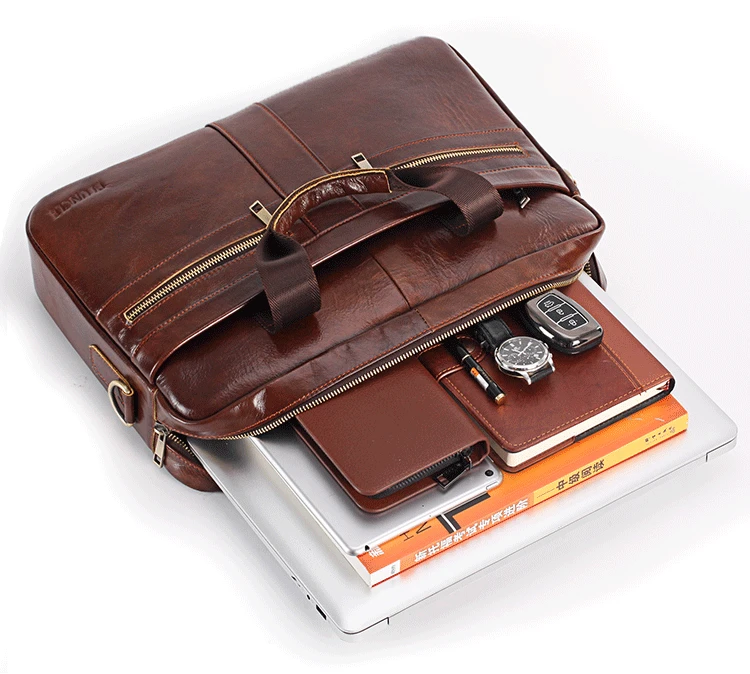 PI ULCNE бренд мужской портфель сумка высокого качества Бизнес известная кожа сумки через плечо Офисные Сумки 14 дюймов ноутбук