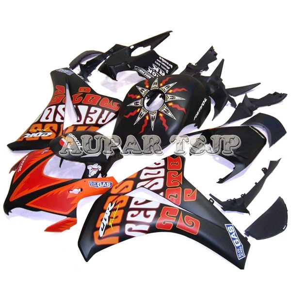 Repsol оранжевый черный рамы кузова для Honda CBR1000RR 2008 2009 2010 2011 CBR 1000RR 08 09 10 11 мотоциклетная нательная защита комплект капоты