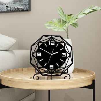 

Creative Table Clocks Modern Design RPET Acrylic Desk Clock Watch for Home Living Room Decoration Crafts Gift