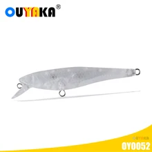 Sea Fishing Accessories Blank Unpainted Lure Minnow Isca Artificial Weights 3.3g ABS Diy Floating Kit Pesca Wobblers Pike Leurre