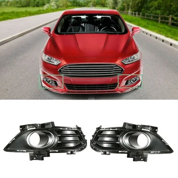 

2Pcs Car Fog Light Lamp Grille Cover Fit for Ford Fusion Mondeo 2013 DS7Z-17E810-AA S7Z-17E811-AA