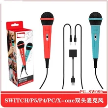 

Switch Game Double Cable Microphone Belt Switch PS5 / PS4 / Xboxone / PC Game Microphone