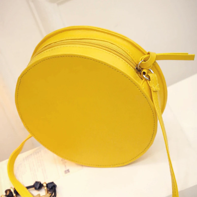 2020 Circular Orange Lemon Women Bag Zipper Messenger Bags Crossbody Waterproof Handbags Brand Designer Purse Lady Shoulder Bags