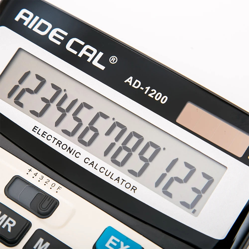 12 Digits Standard Office ,Solar, AA Battery Electronic Calculator Large, 1-Pack 12 Digits Standard Office ,Solar, AA Battery Electronic Calculator Large, 1-Pack