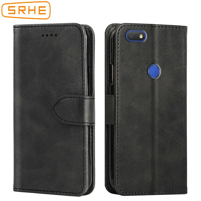 

SRHE Cover For Alcatel 1V 2019 Case Flip Leather Silicone Luxury Magnet Wallet Cases On Case For Alcatel 1V 2019 5001D Cover