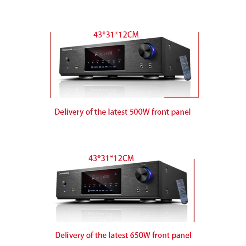 KYYSLB 500 Вт/650 Вт 5,1 220 в CF5 4,0 Bluetooth усилитель для дома Высокая Мощность профессиональный HIFI караоке Fever цифровой усилитель аудио