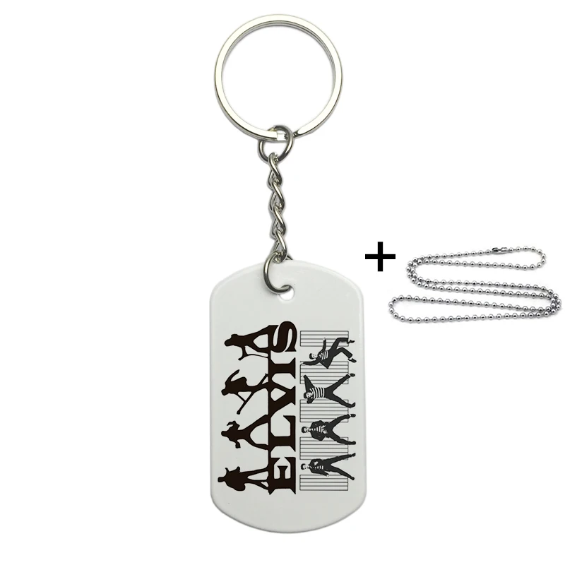 Фото текст под заказ рок звезда Elvis брелок с Пресли ювелирные изделия для