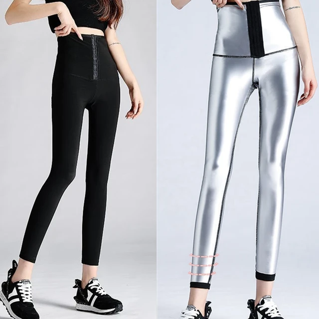 Pantalon de Sauna en néoprène pour femmes, pantalon de perte de poids,  d'entraînement à la taille, Legging amincissant, contrôle du ventre -  AliExpress