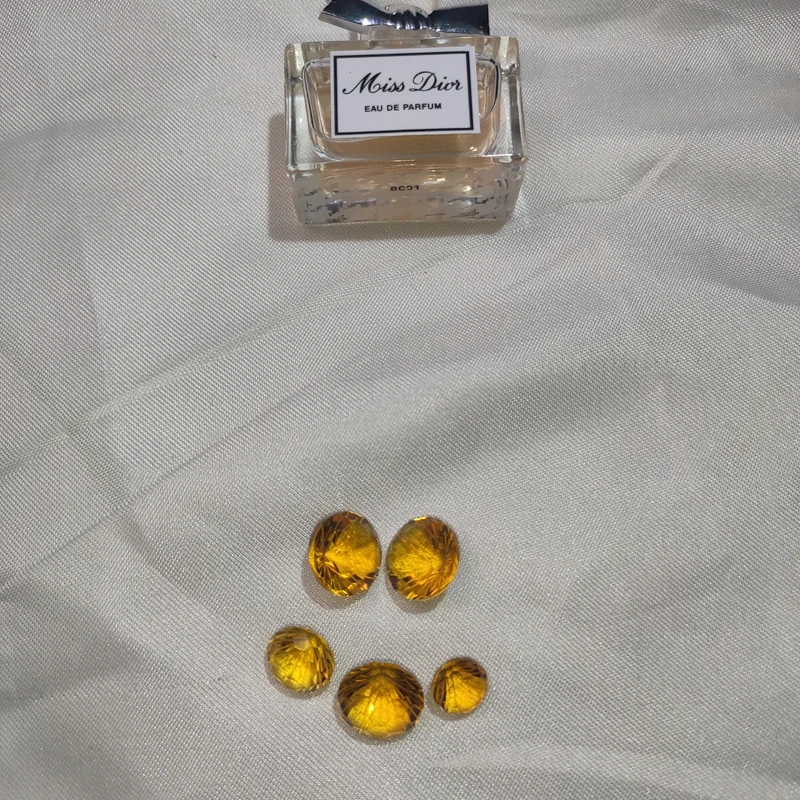 Натуральный яркий желтый цитрин обнаженный драгоценный камень фейерверк вырезанный хороший цвет DIY подарок 8x8 мм размер круглой формы на кольце ожерелье ювелирные изделия