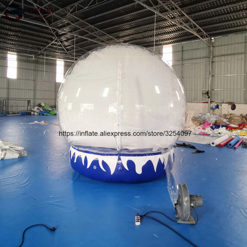 Free shipping customized snow globe inflatable bounce house inflatable christmas inflatable snow globe for advertising